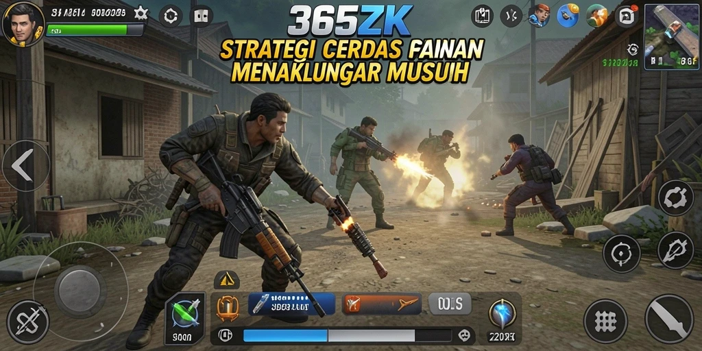 Tampilan permainan 365ZK dengan strategi taktis yang mendebarkan.