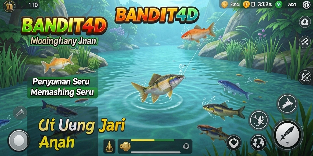 Tampilan permainan memancing yang realistis dan mengasyikkan di BANDIT4D.