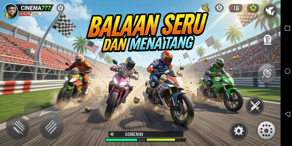 Tampilan gameplay seru dan mendebarkan dari <strong>CINEMA77</strong>.