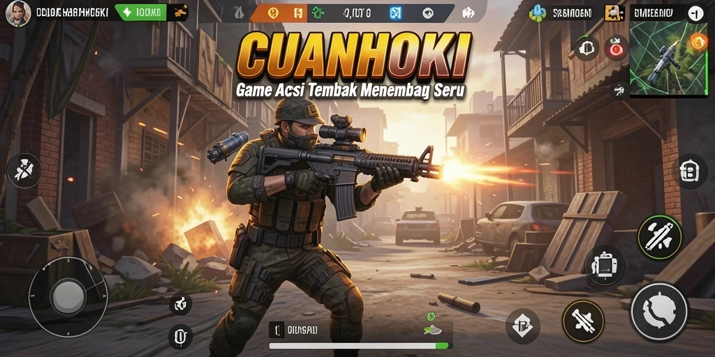 Tangkapan layar menampilkan gameplay CUANHOKI yang mendebarkan.