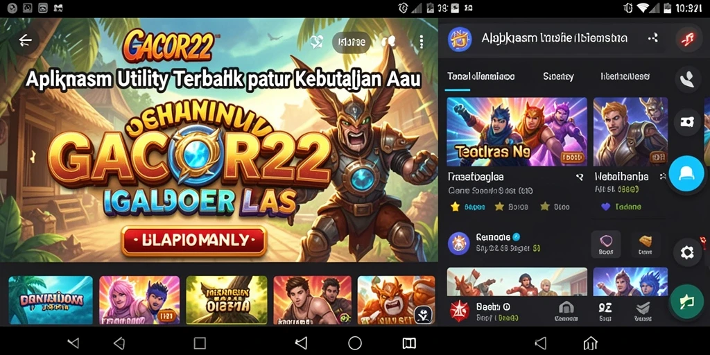 Tampilan antarmuka pengguna GACOR22 yang intuitif dan menarik.