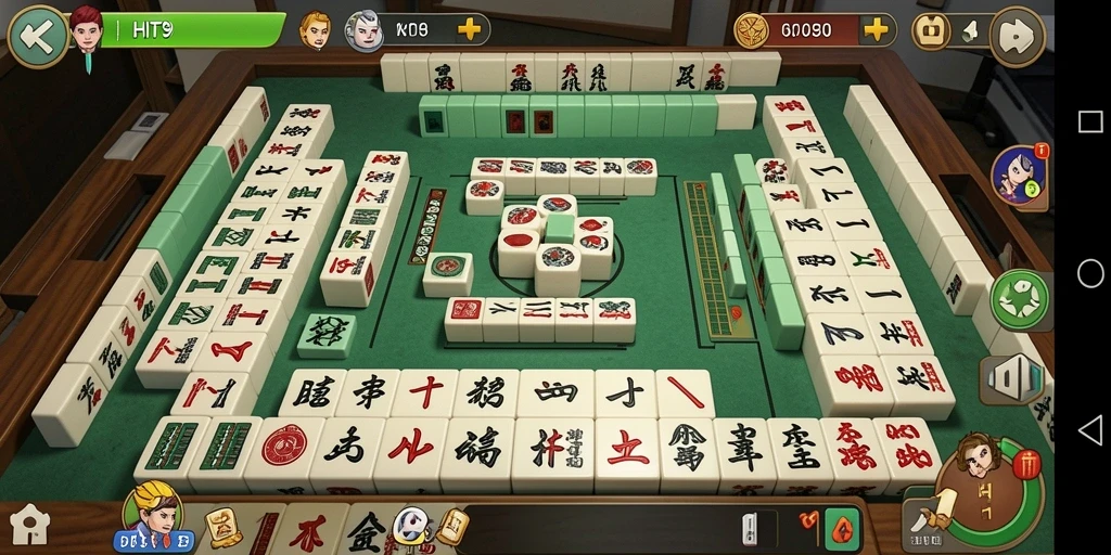 Gameplay seru HIT9 dengan tampilan grafis Mahjong yang menarik.