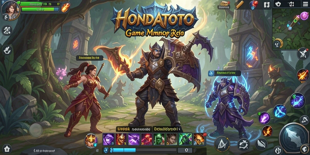 Tangkapan layar dari gameplay seru HONDATOTO yang menunjukkan pertarungan epik.