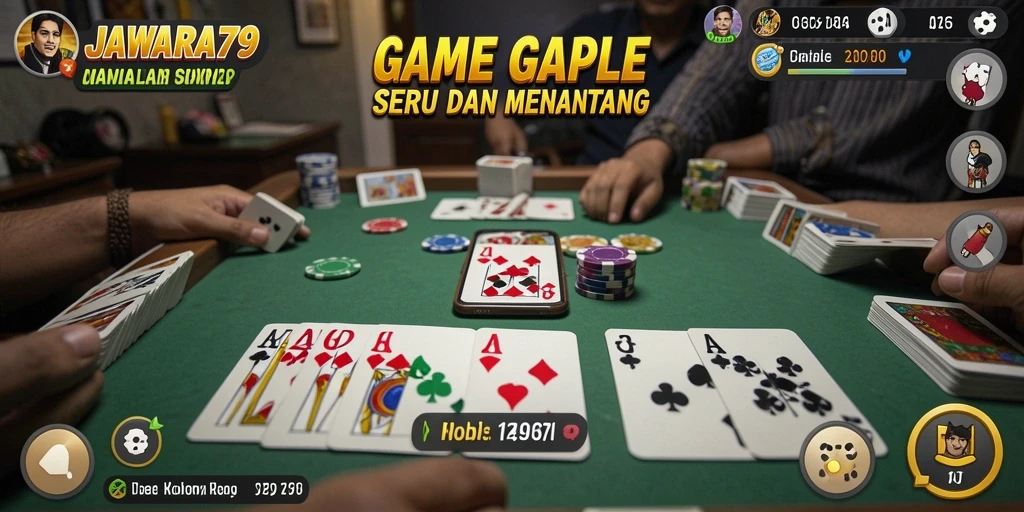 Tampilan gameplay seru di JAWARA79 yang penuh tantangan.