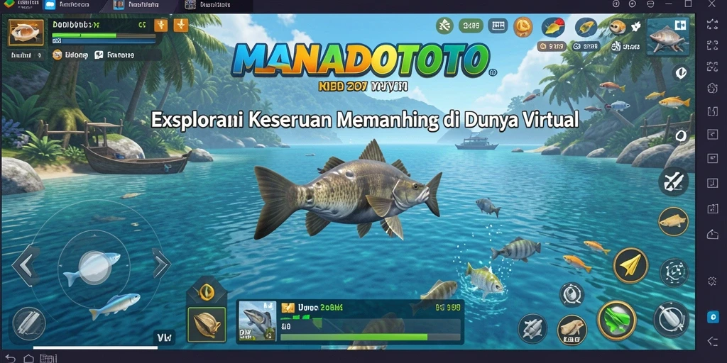Tangkapan ikan besar di alam yang indah dan realistis.