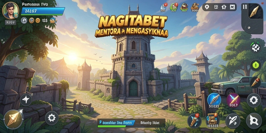 Gameplay seru NAGITABET dalam Tower Defense.