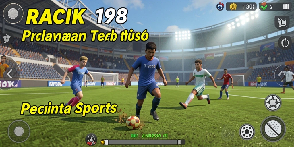 Tampilan gameplay RACIK198 menampilkan pertandingan seru dengan grafis yang memukau.