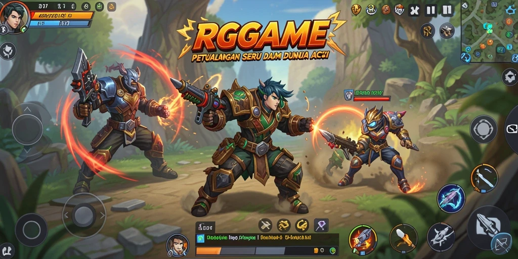 Tampilan gameplay RPGAME yang seru dan mendebarkan.
