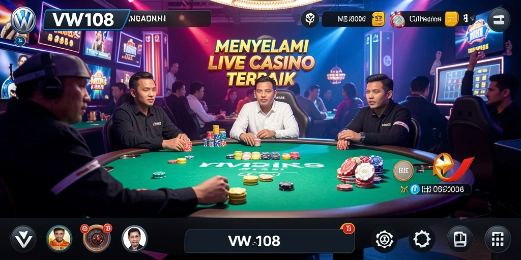 Tampilan gameplay Live Casino yang menarik dan interaktif.