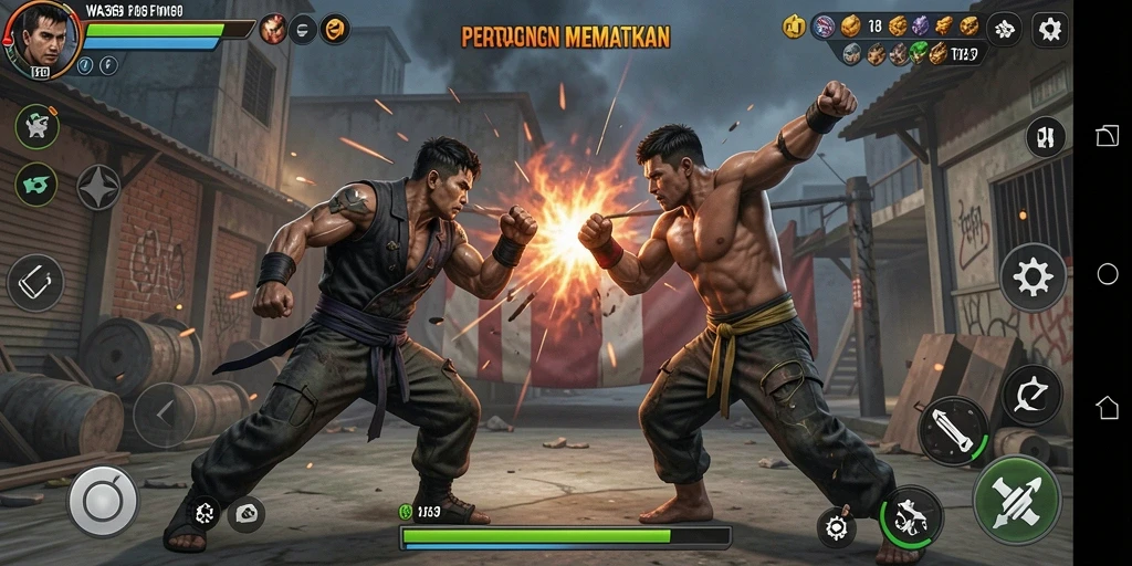 Gameplay WA369 yang menegangkan dalam pertarungan Fighting.